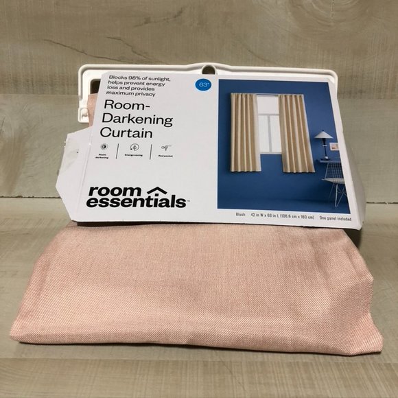 Heathered Thermal Room Darkening Curtain Panel - Room Essentials™ - Picture 1 of 4